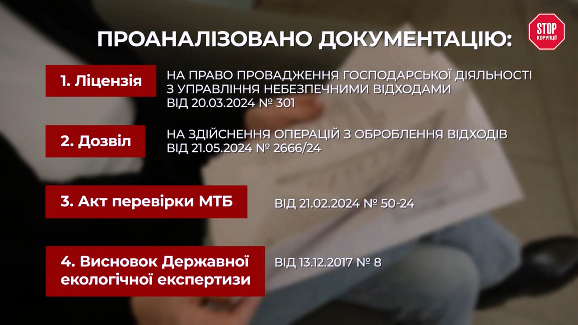 Проаналізована документація ''Олестас Еко'' і виявлено невідповідності у дозвільній документації