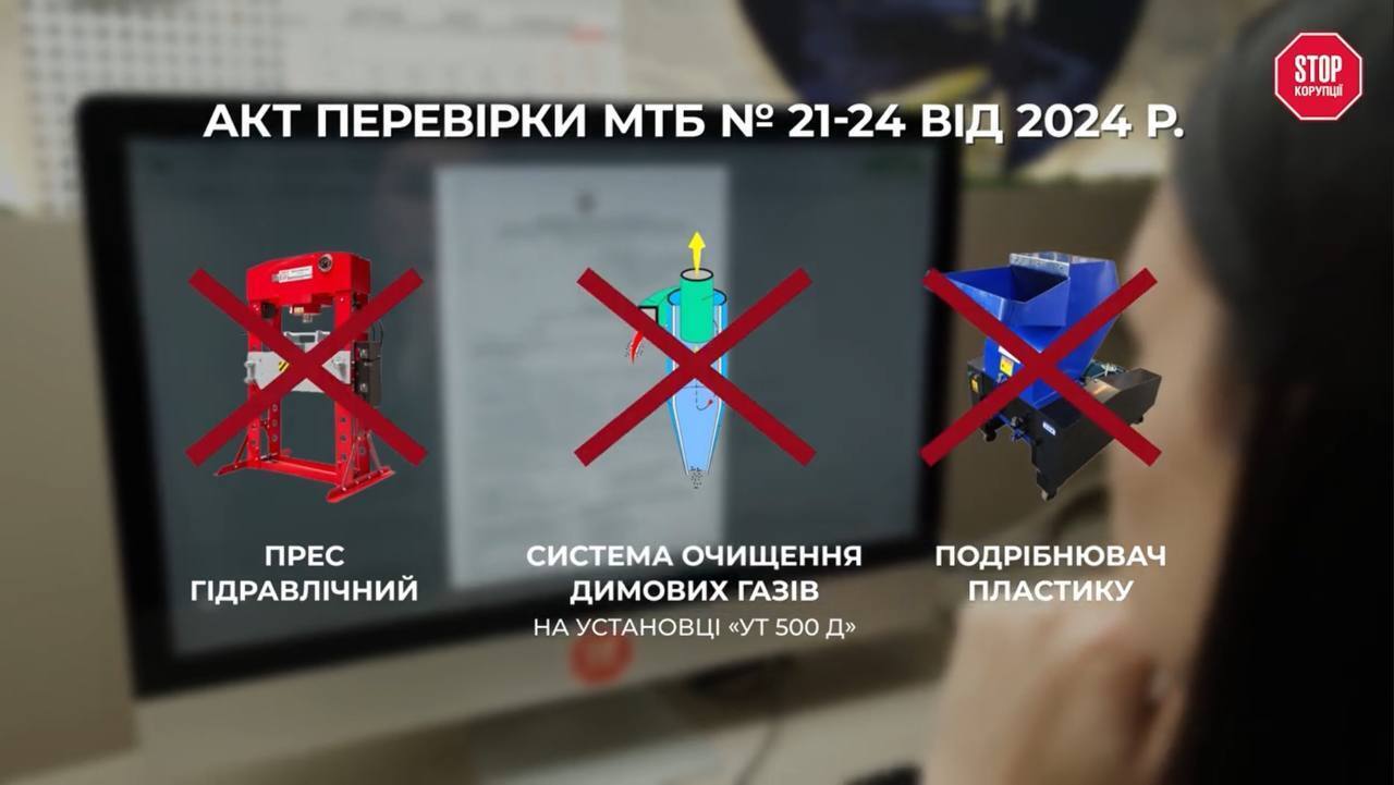 У висновках ДЕЕ є обладнання в ТОВ ''Еко-захист Україна'', а в актах перевірки МТБ воно відсутнє