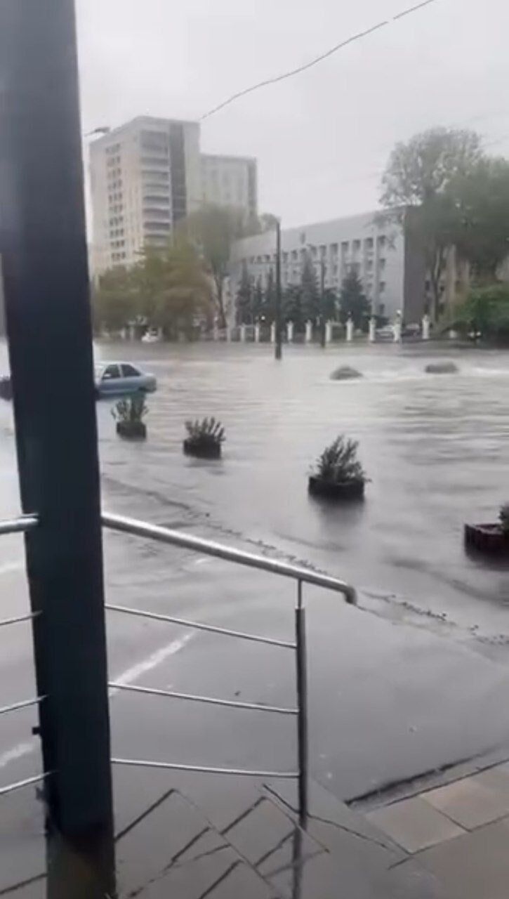 Масштабы наводнения в Одессе