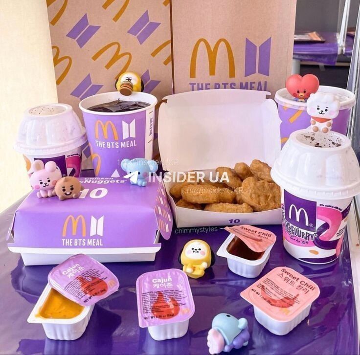 McDonald's в Украине запустил коллекцию игрушек TinyTAN из BTS в Happy Meal