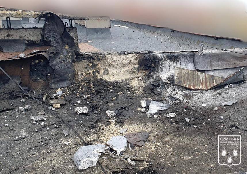 Российские беспилотники атаковали многоэтажный дом