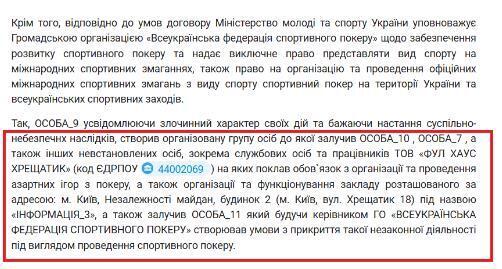 Выписка из уголовного производства № 42022000000001804 от 26 января 2024 года