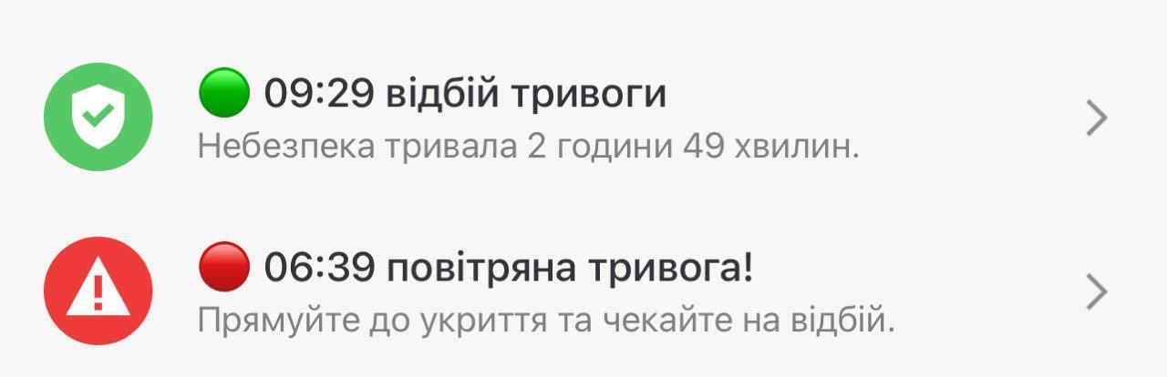 2 жовтня зранку в Києві тривала повітряна тривога