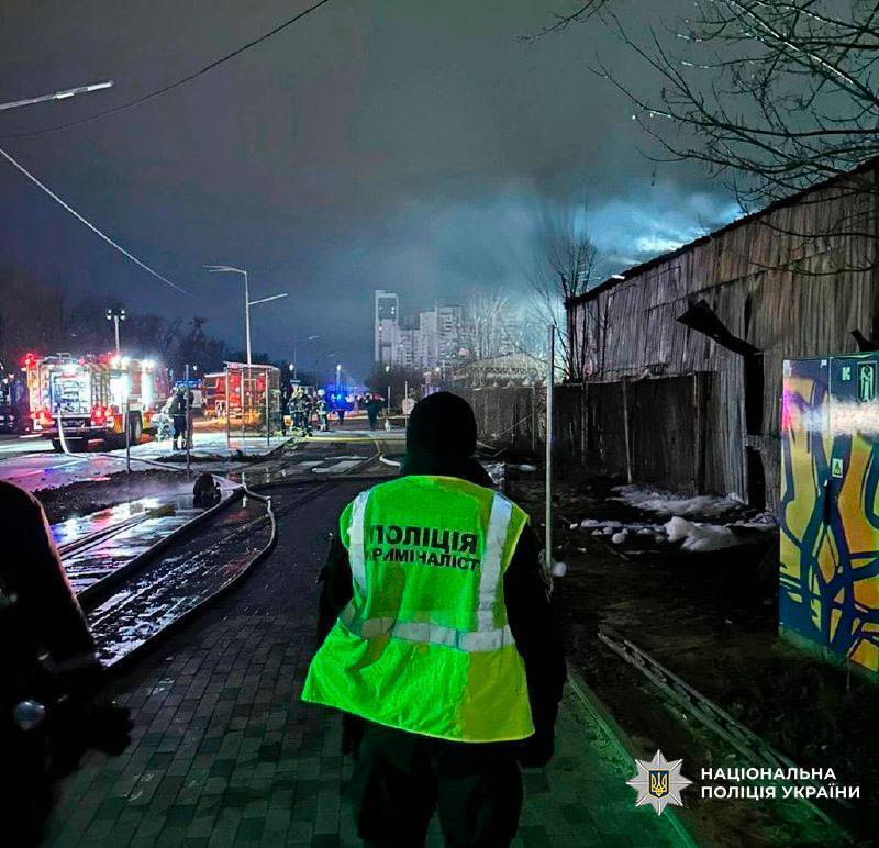 В Киеве взорвалось СТО