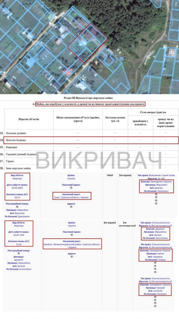 Колишній прокурор Жерьобкін керує охороною лісів і задекларував десятки мільйонів майна