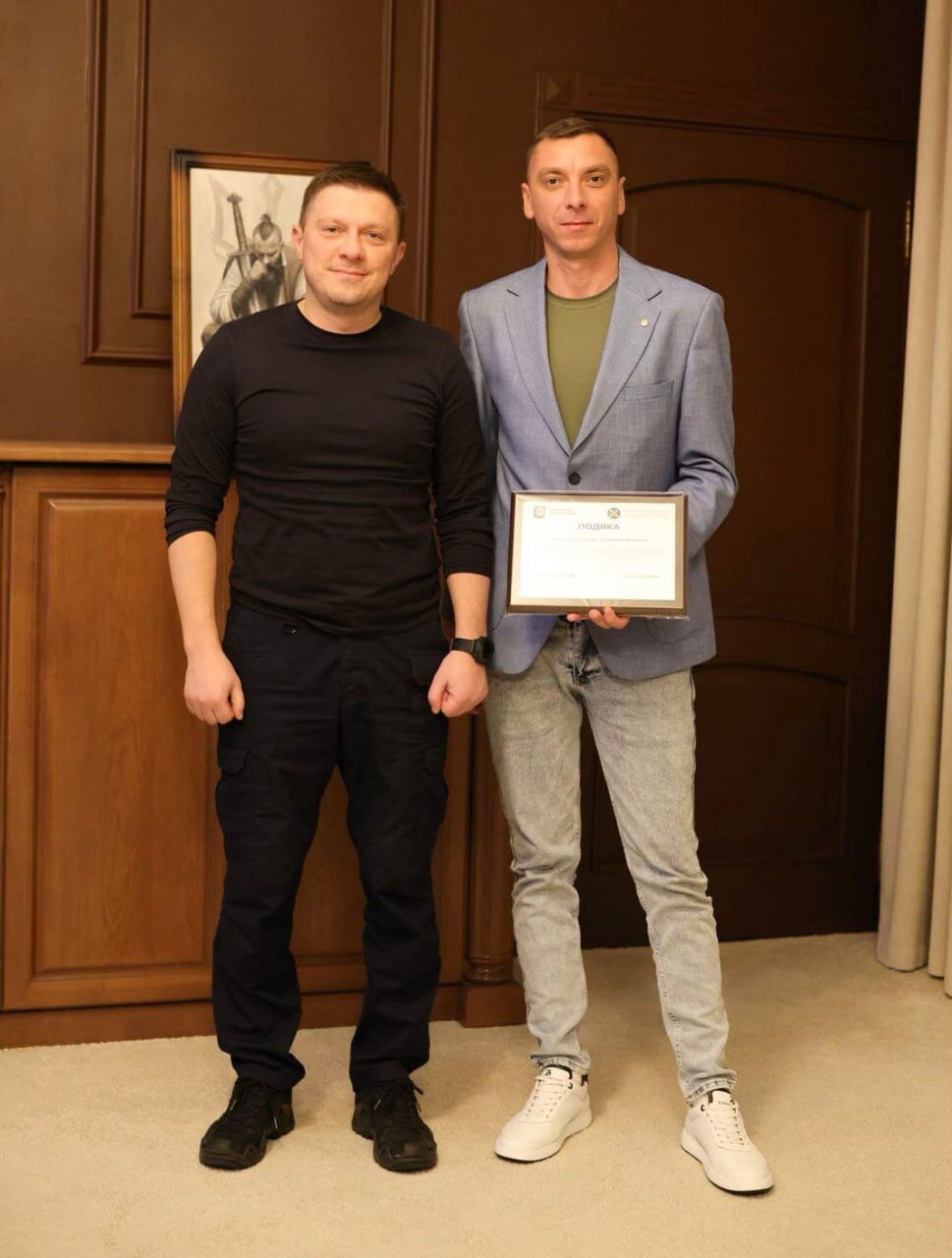 БФ ''Батальйон Волонтер'' відзначено подякою Мін’юсту і ДКВС України за участь у проєкті ресоціалізації ветеранів (фото)