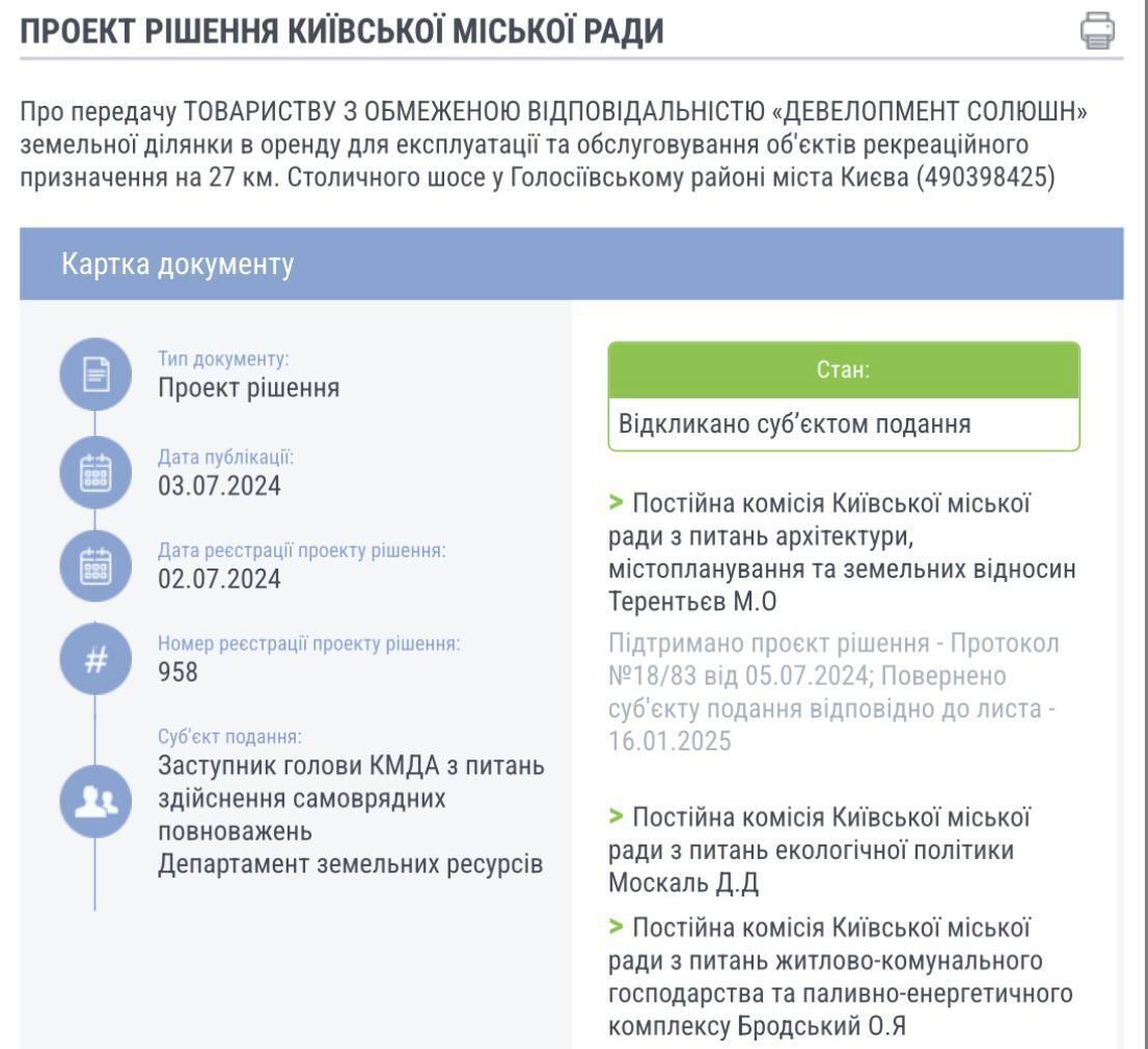 санаторий Жовтень, Киевсовет