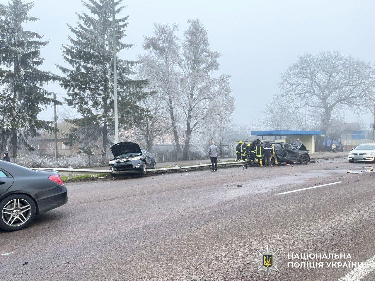 Біля Рівного сталася аварія з вісьмома авто