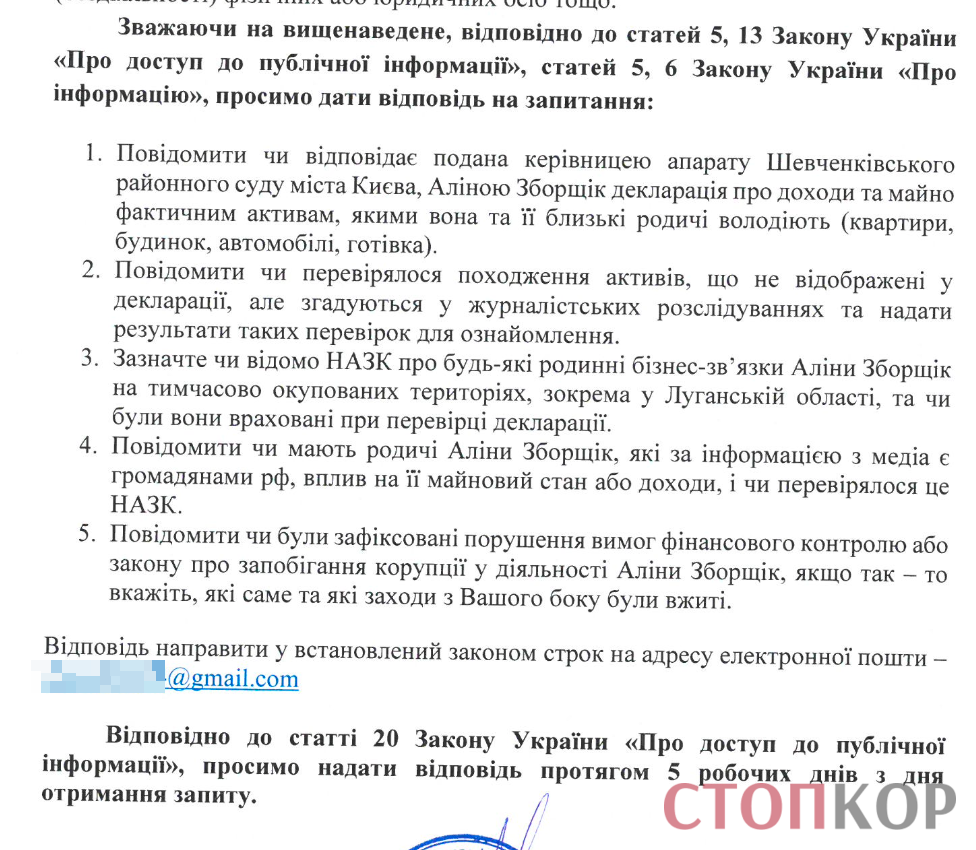 Питання запиту