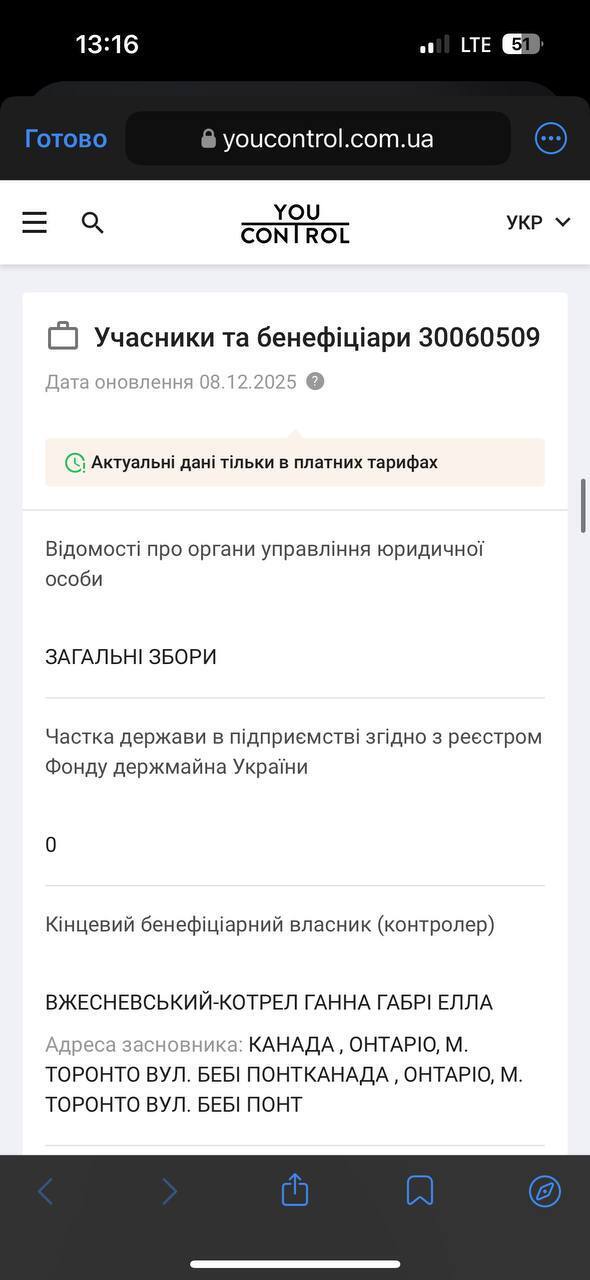 О компаниях Палийчука