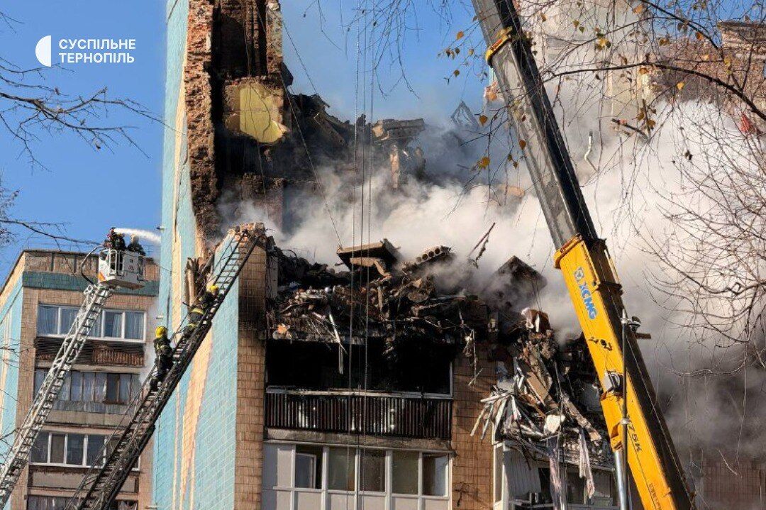 Число жертв удара по Тернополю возросло до 38: среди них 8 детей