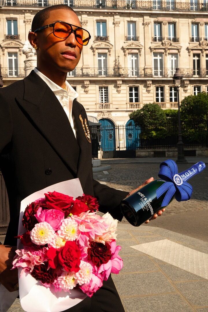 Уникальная коллаборация: Moët & Chandon выпустил серию шампанского в честь Фаррелла Уильямса