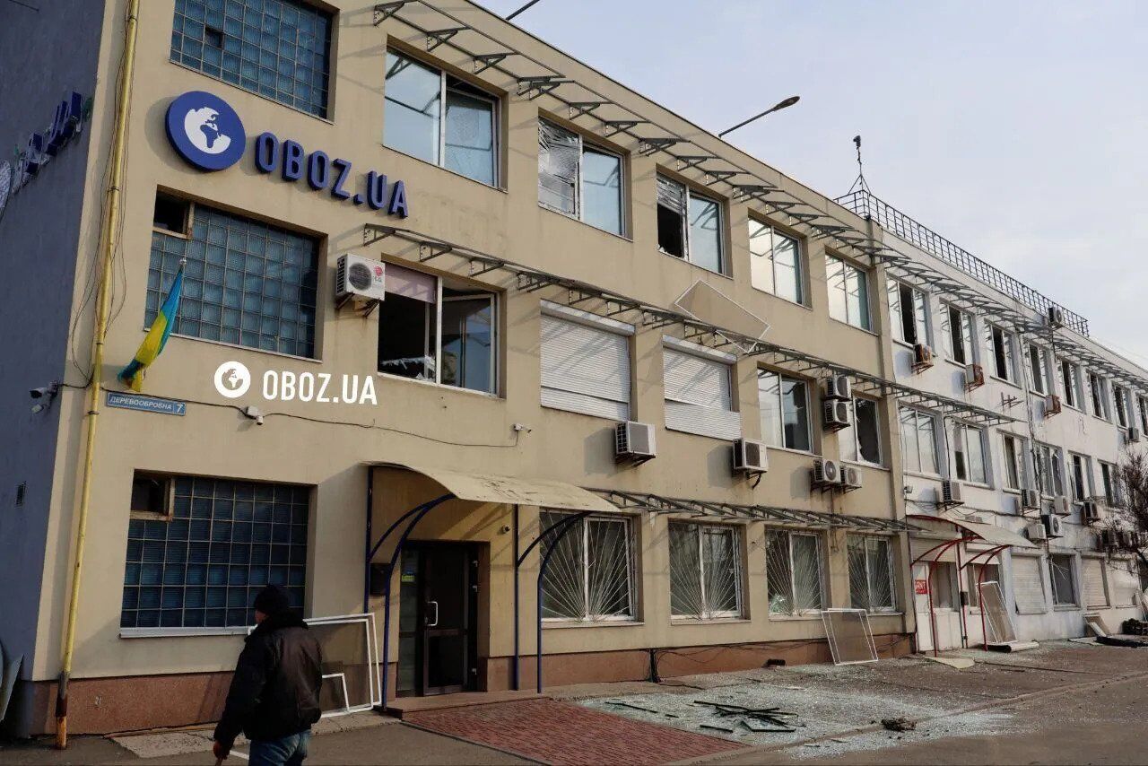 Взрывная волна получила офис OBOZ.UA