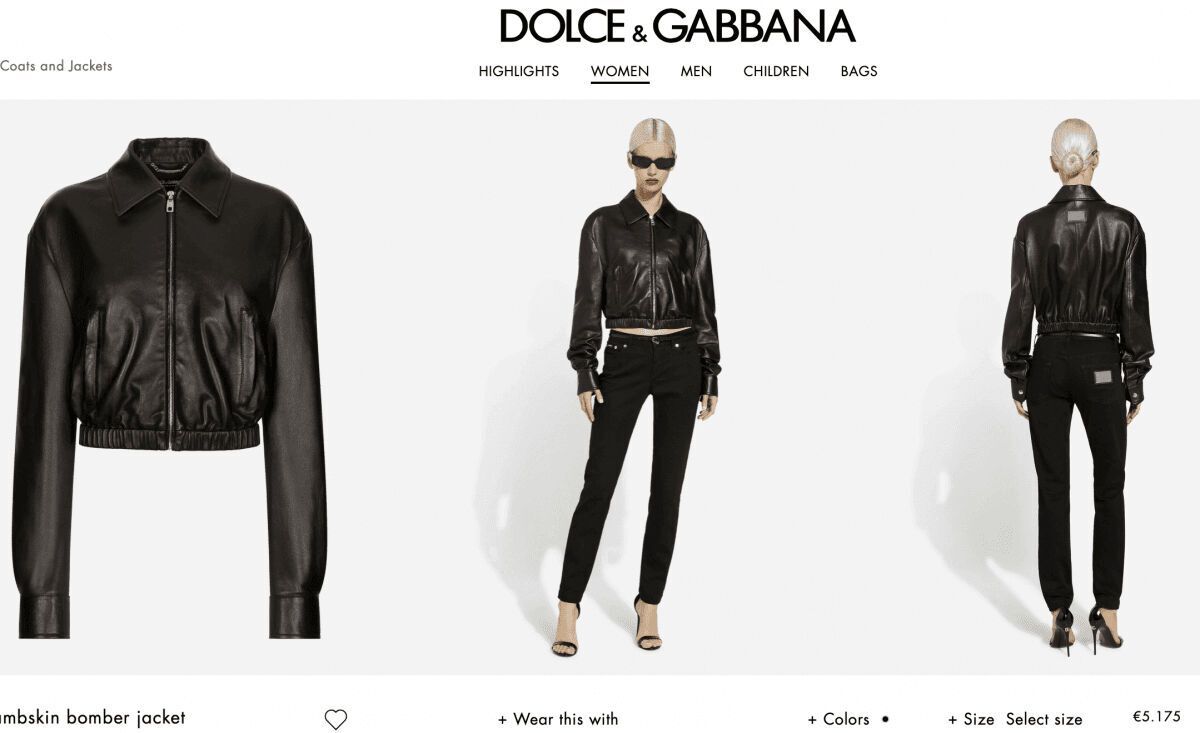 Куртка-бомбер від Dolce & Gabbana