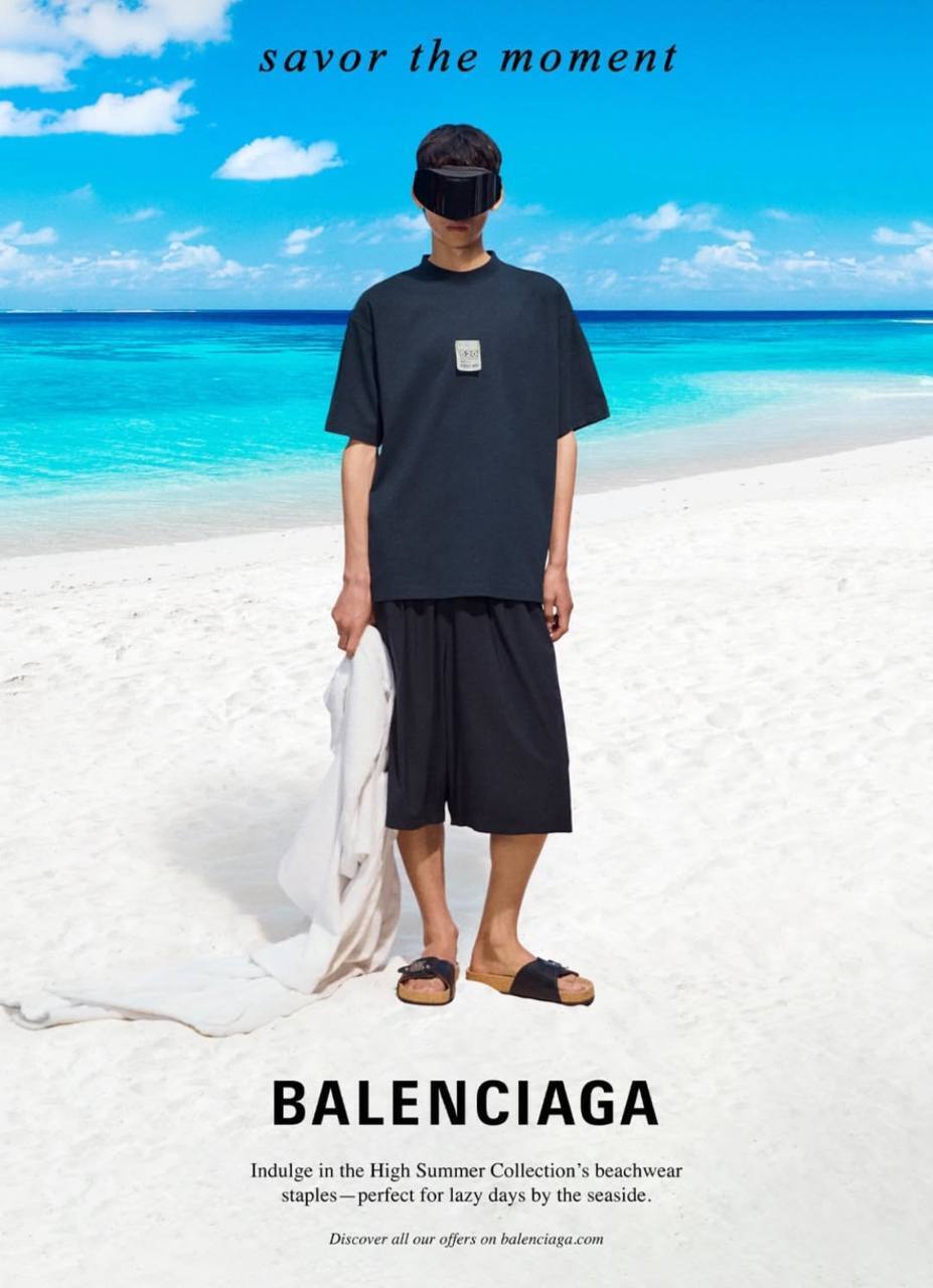 Balenciaga представила сюрреалистическую летнюю кампанию с морскими пейзажами
