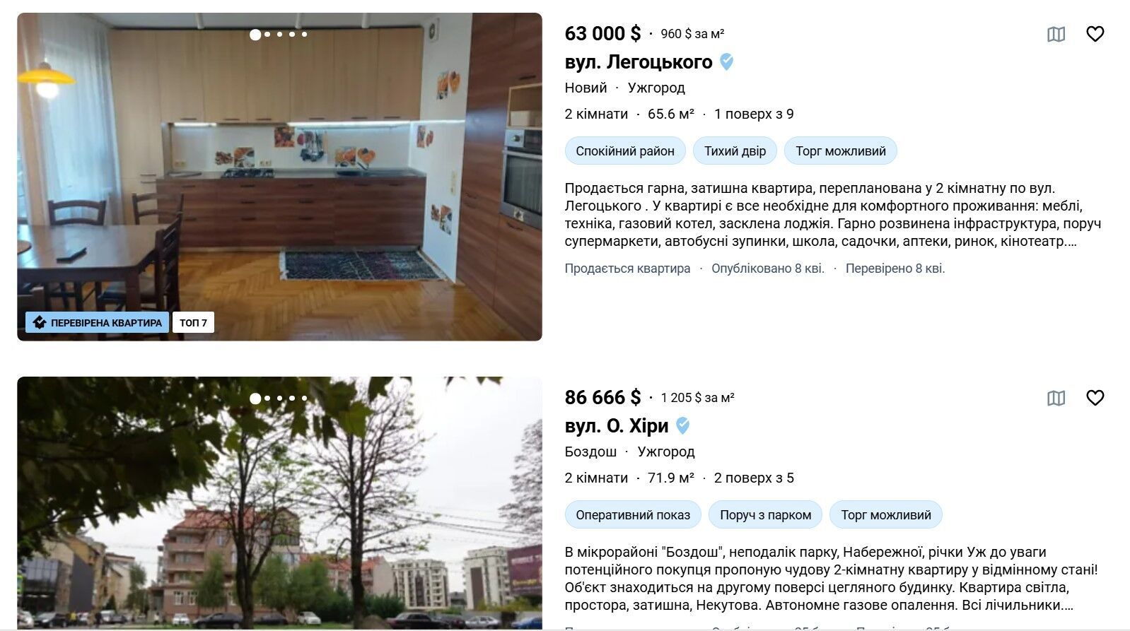 Скільки коштують квартири в Ужгороді