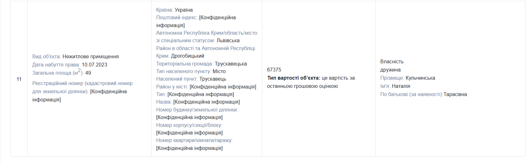 Скриншот декларации за 2024 год