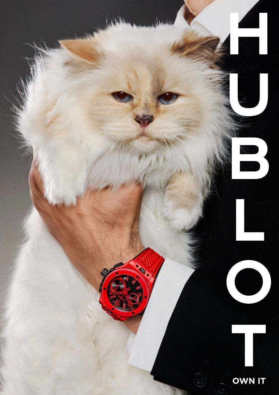 Кошка Карла Лагерфельда стала лицом новой рекламной кампании Hublot к юбилею часов Big Bang