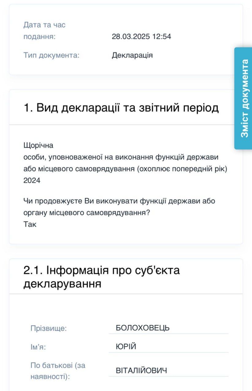 Юрий Болоховец – лесовод или подпольный миллионер? Сколько зарабатывает гендиректор ГП ''Леса Украины''