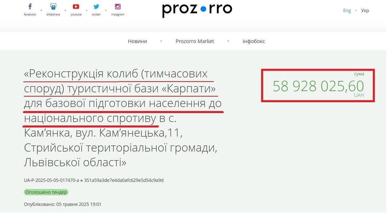 Тендер уже объявлен