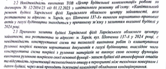 Вместо восстановления – ущерб на миллион: полиция расследует вероятные злоупотребления в ходе капремонта Харьковского центра занятости