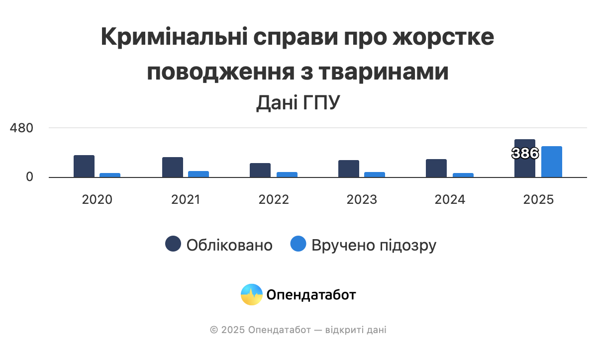 Количество дел о жестоком обращении с животными возросло почти в четыре раза