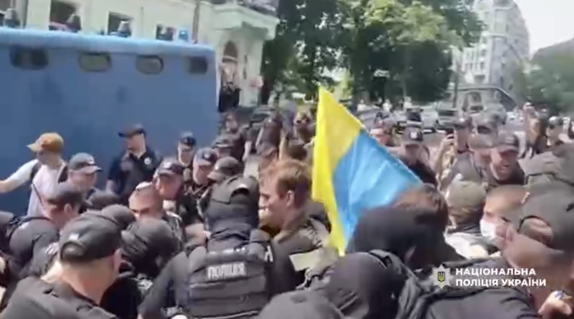 Після сутичок на ''КиївПрайді'' поліція звинуватила ветерана з протезом у травмуванні силовика