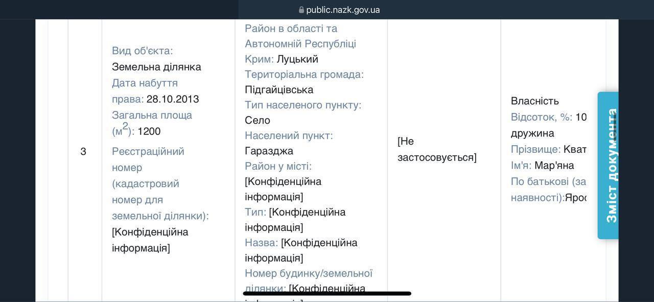 Недвижимость в декларации