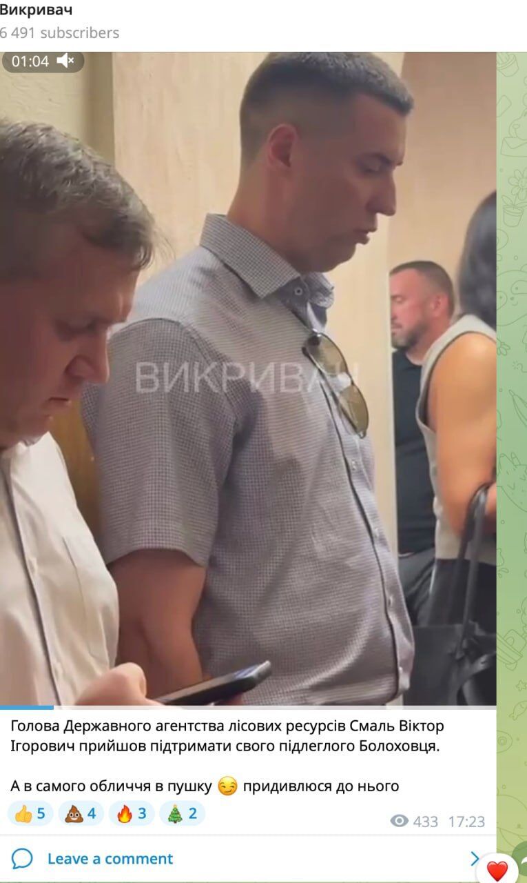 Подозреваемому в недостоверном декларировании ''лесовику'' Болоховцу избрали меру пресечения (фото)