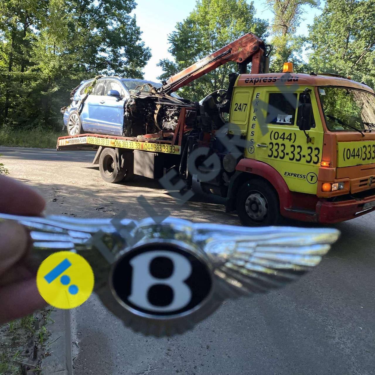 В Киеве разбили Bentley за 400 тысяч долларов на следующий день после покупки
