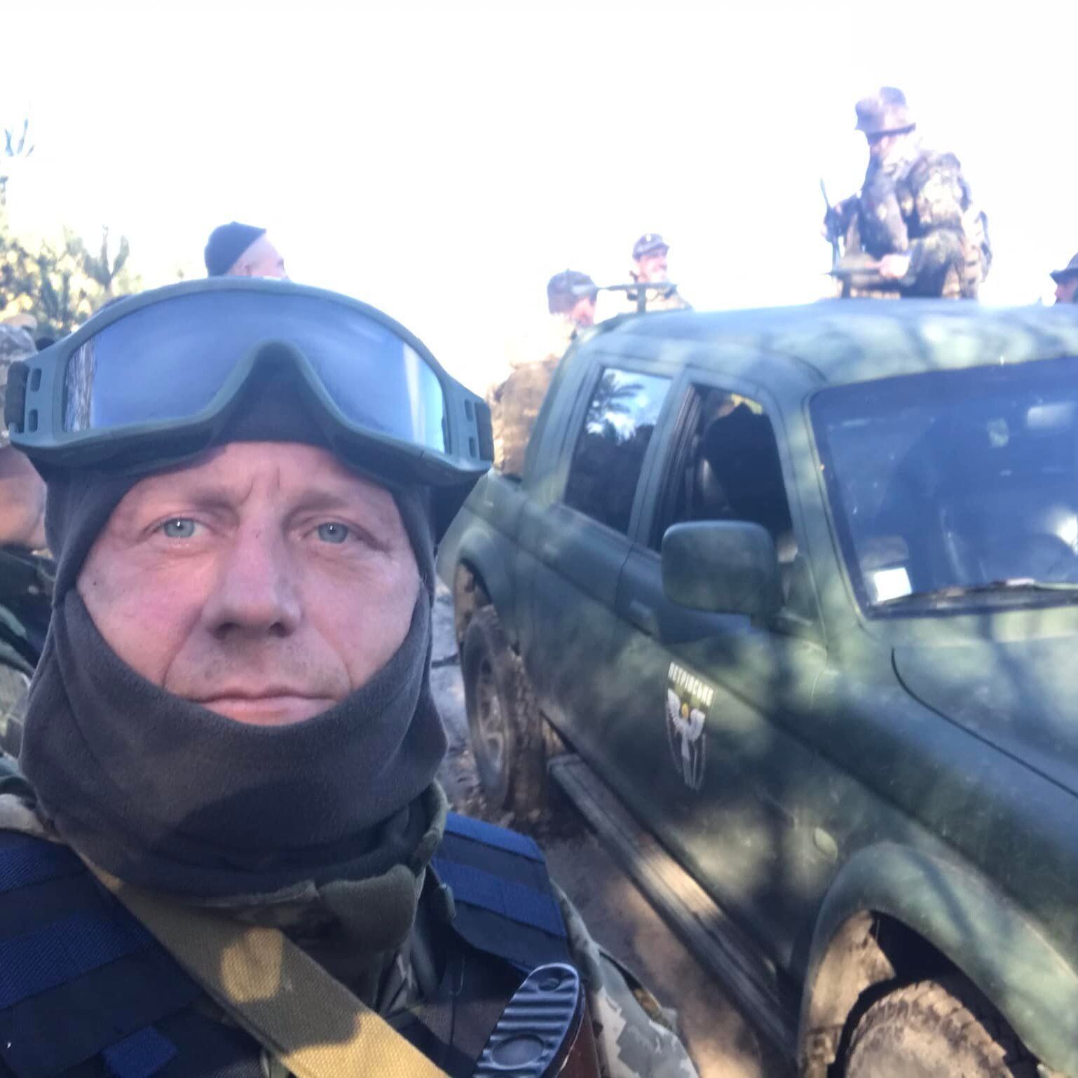 Дмитрий Воронков с фронтовыми побратимами