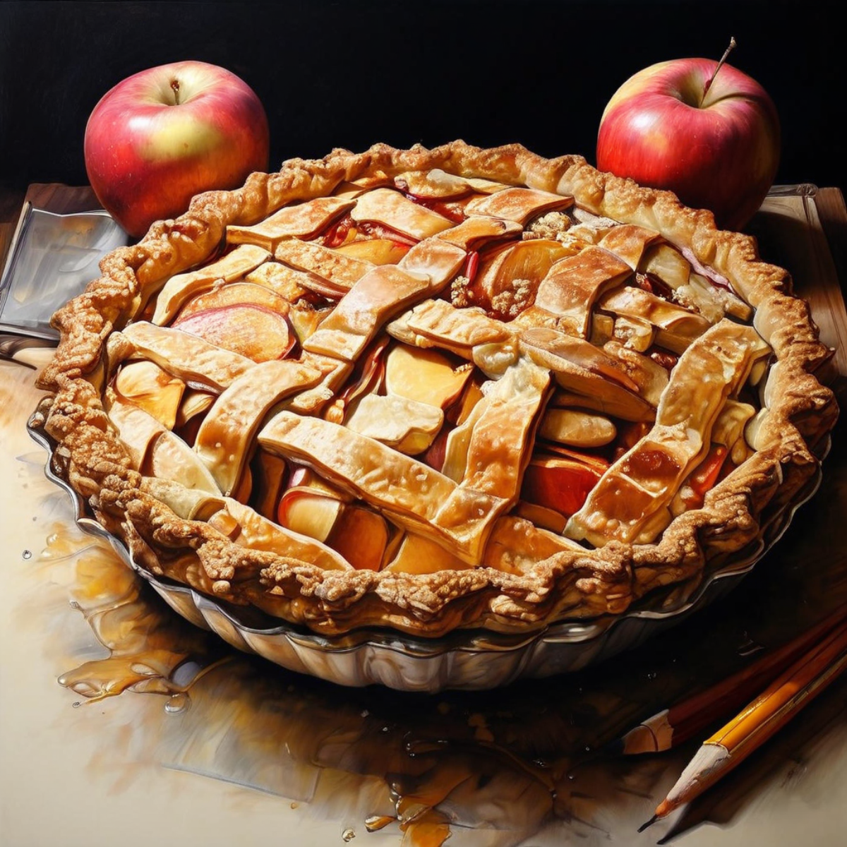 Пирог с яблоками на праздник