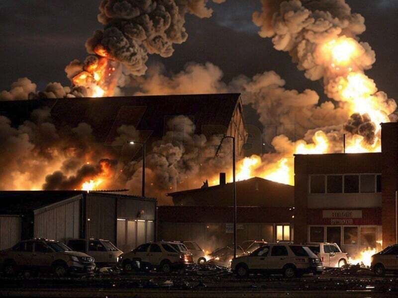 Мощный взрыв в Суиндоне: разрушено промышленное здание, эвакуация районов