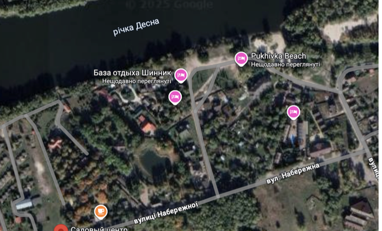 Локація, де розташований будинок, в якому проживає суддя