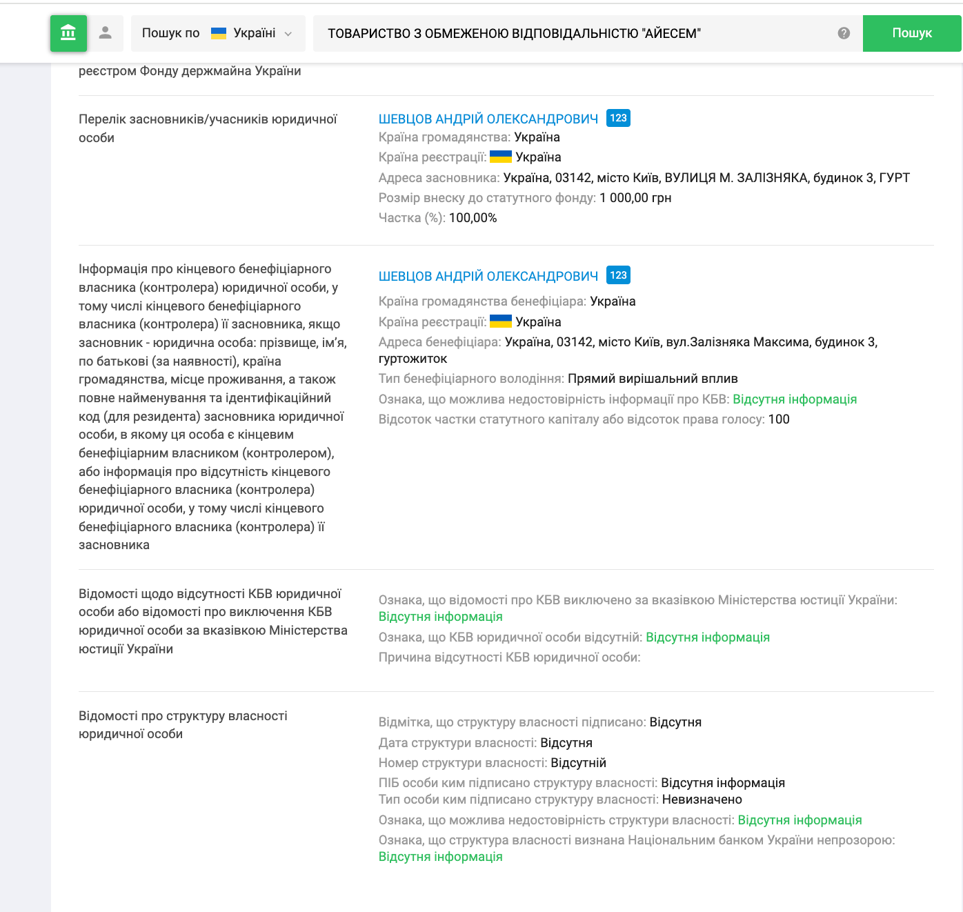 Андрей Шевцов, Айсем