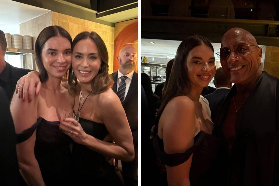 Усик с женой на премьере ''Несокрушимого''