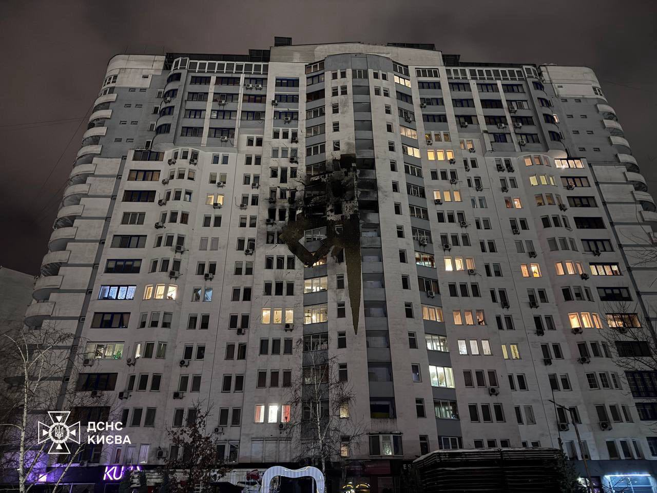 Оберег на Позняках, проспект Бажана, обстрел