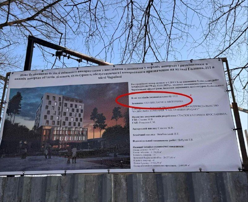 Родичі судді Скуляка будують у центрі Чернівців