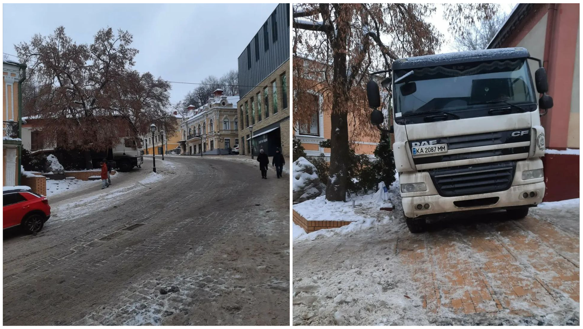 На Андреевском спуске тайно демонтируют усадьбу 1846