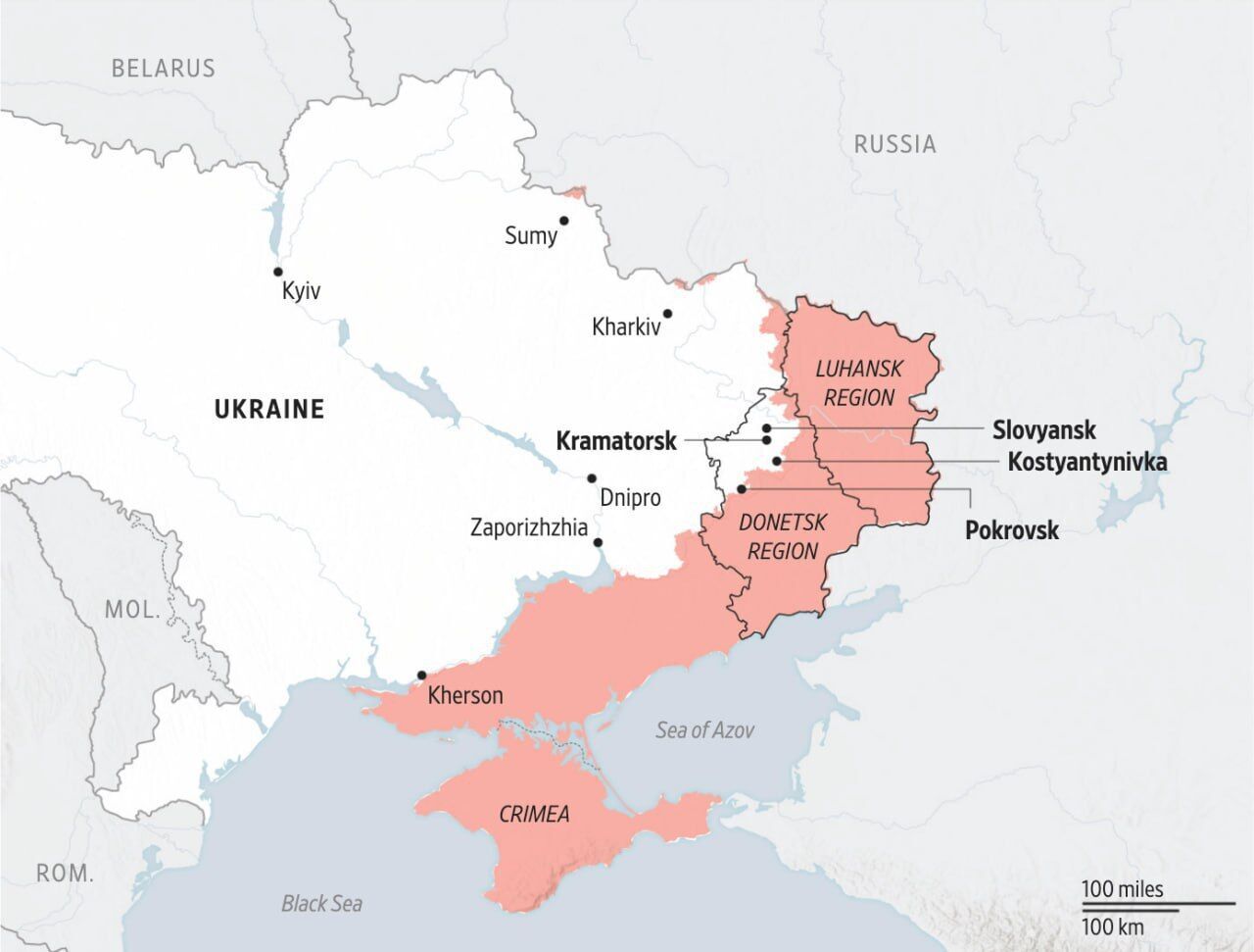 WSJ назвал три сценария развития войны в Украине в 2026 году