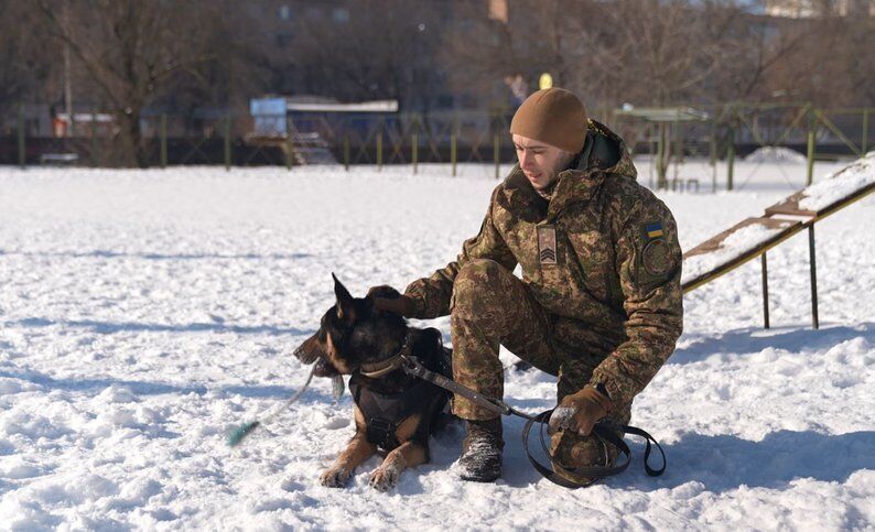 Перший іноземний пес Нацгвардії: німецька вівчарка Фйоль готується до служби на Черкащині