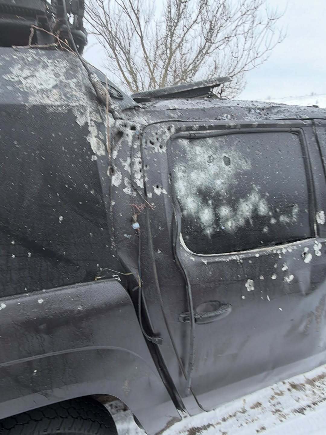 Російський безпілотник вдарив по машині волонтера Христова під час виїзду на евакуацію