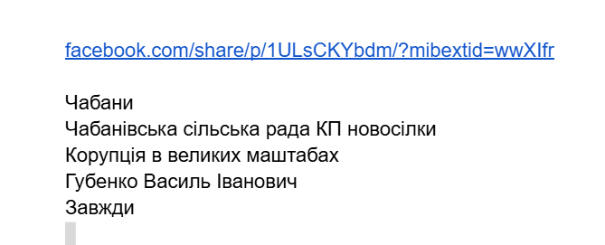 Текст повідомлення