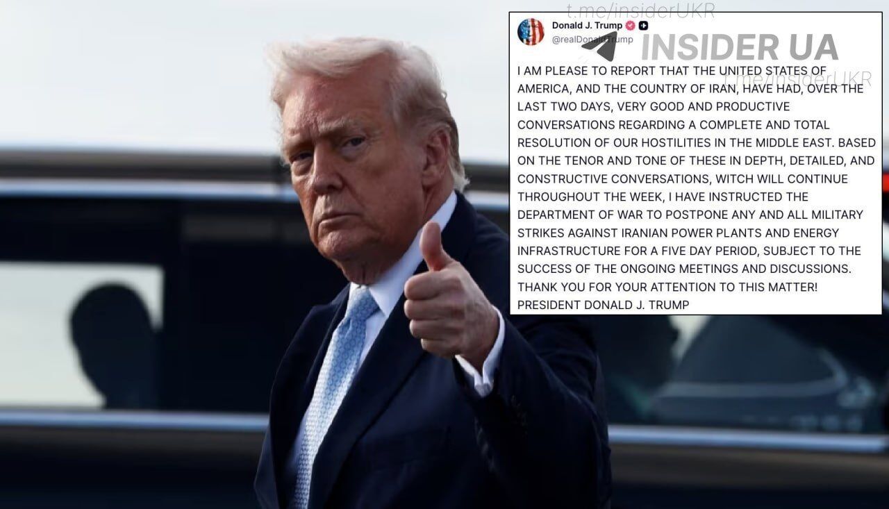 Трамп анонсував припинення ударів по Ірану