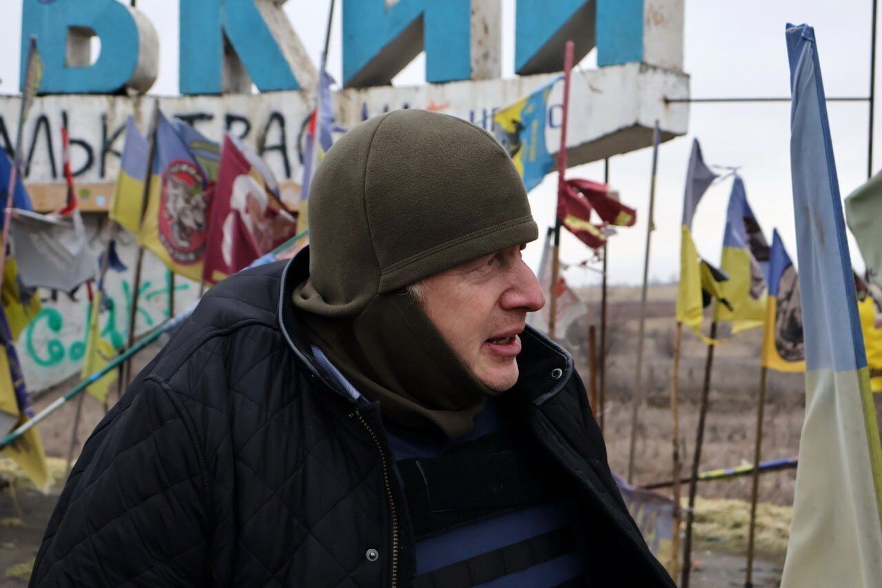 Борис Джонсон тайно посетил передовую в Запорожском направлении