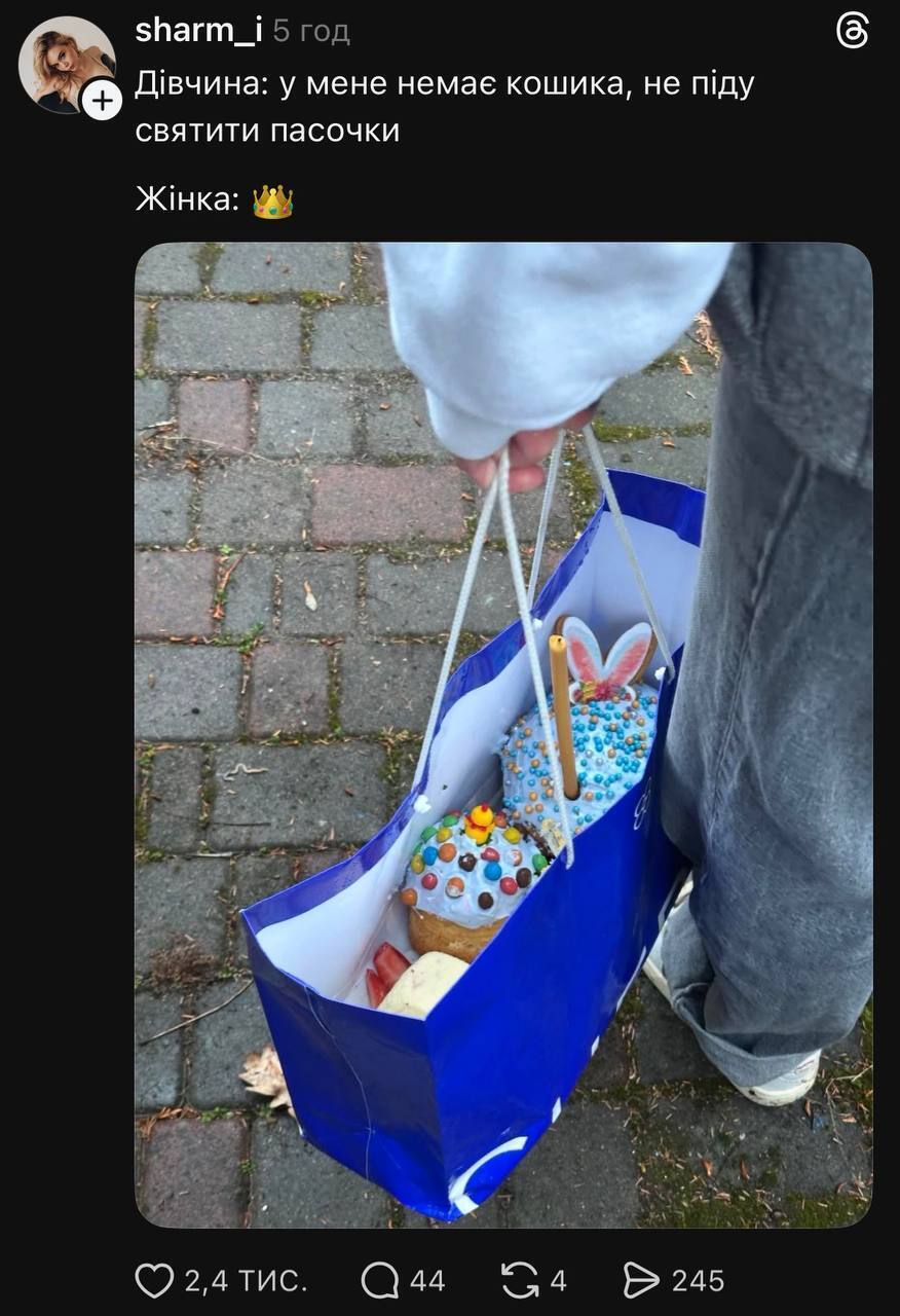 Коти, пиво і підручники: що українці несли до великодніх кошиків у 2026 році