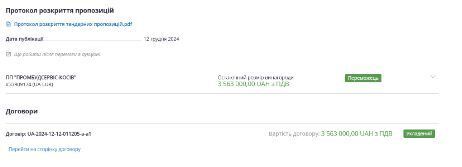 ПРОМСТРОЙСЕРВИС-КОСОВ, Ивано-Франковск, Прикарпатье, тендер