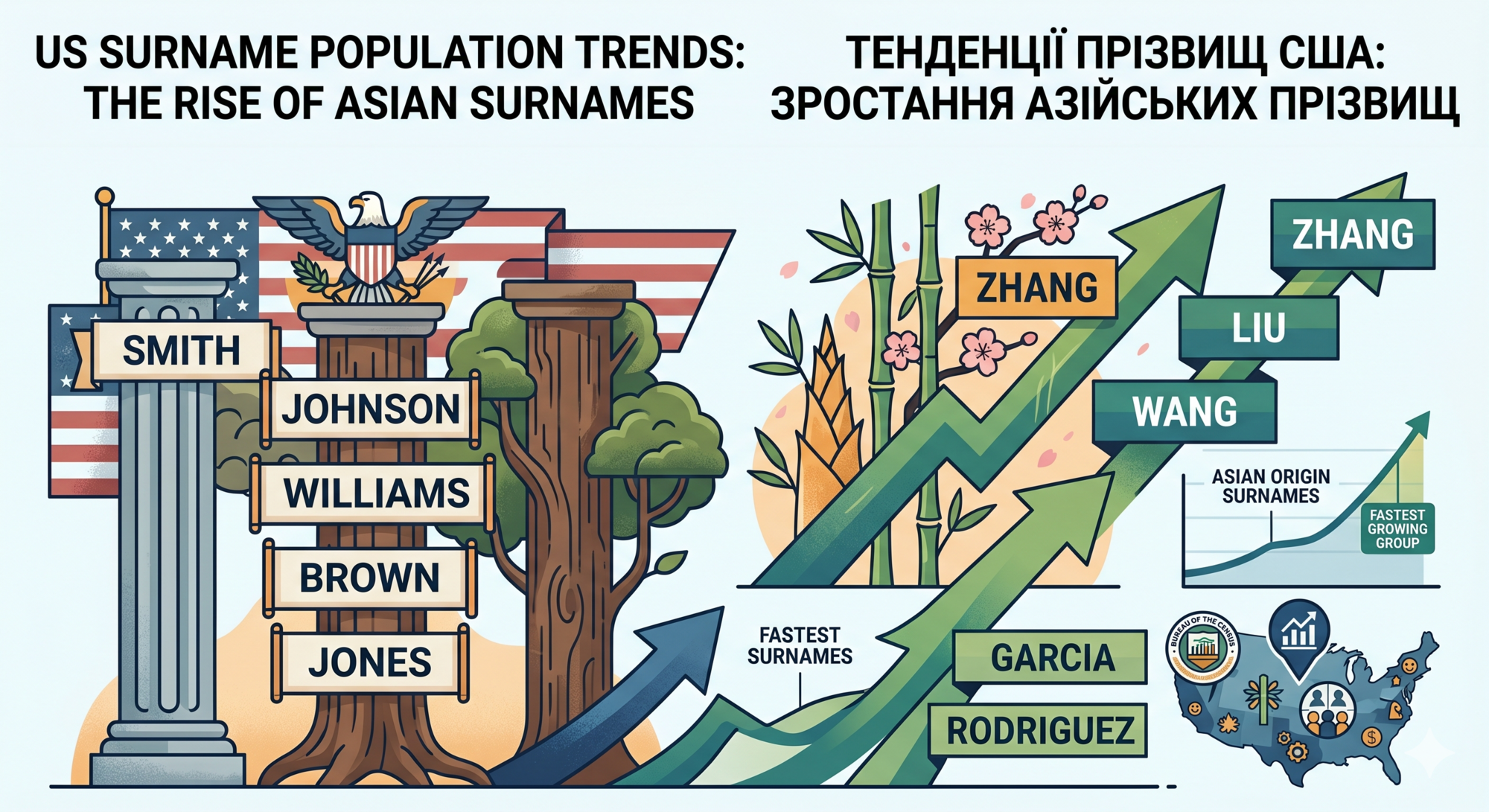 Фамилии и имена США