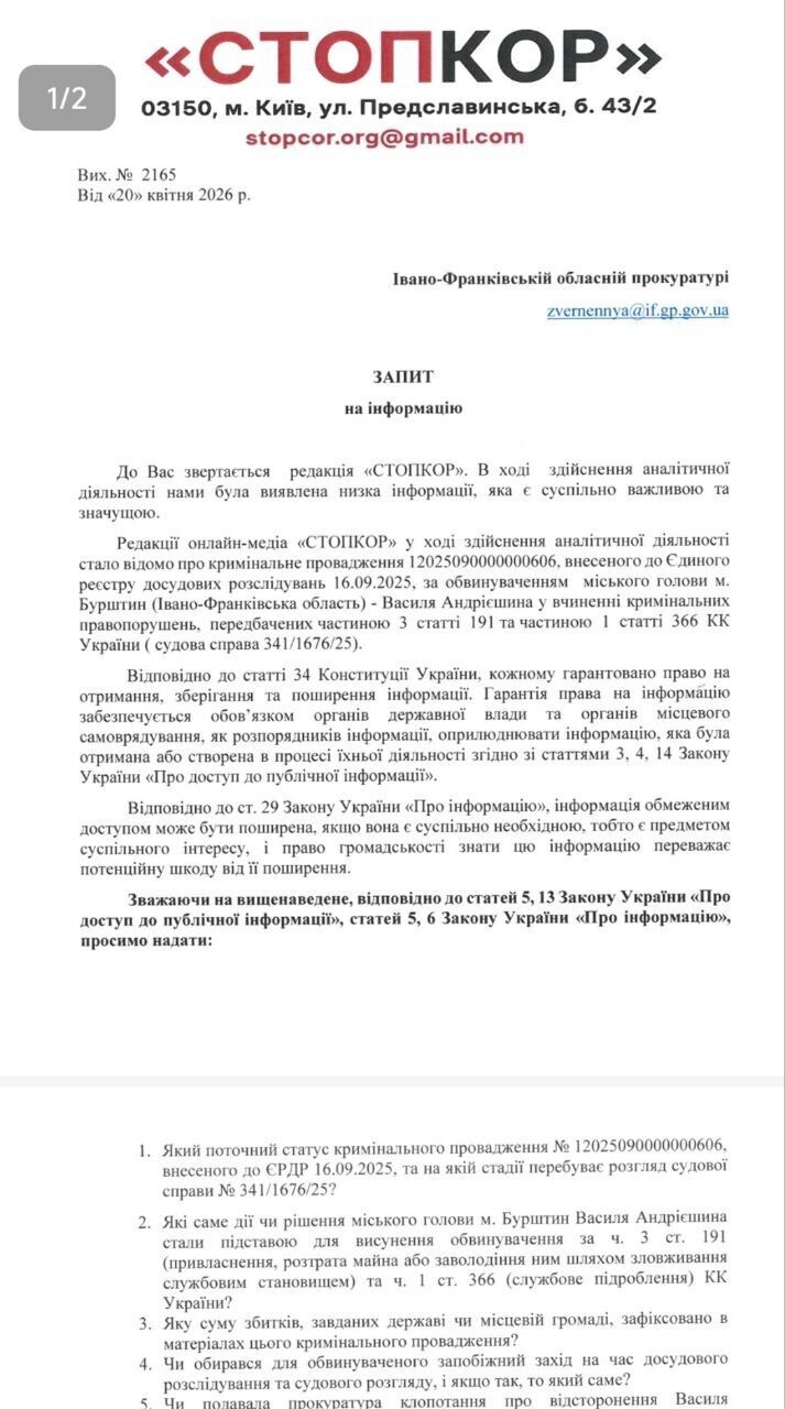 Гроші міста чи сімейна годівниця? Історія мера Бурштину Андрієшина