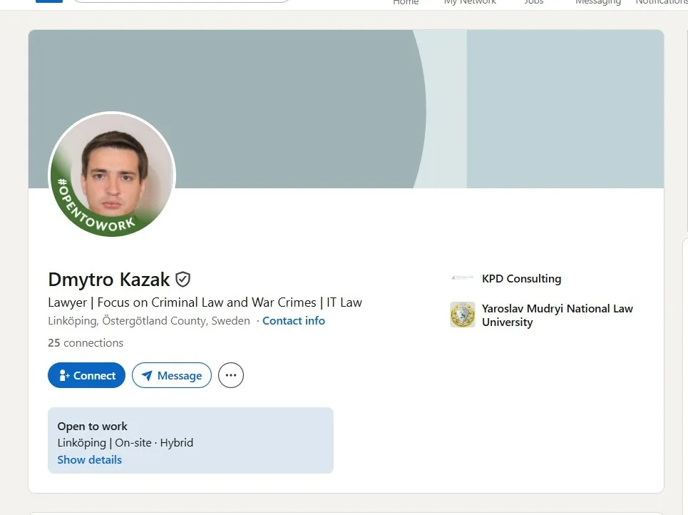 Казак в LinkedIn